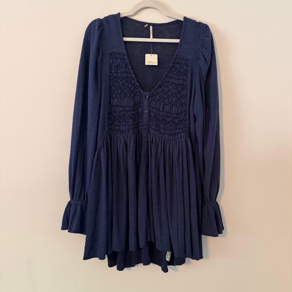 Free People Don't Call Me Baby Tunic Top NWT Size Medium Boho Festival Shirt